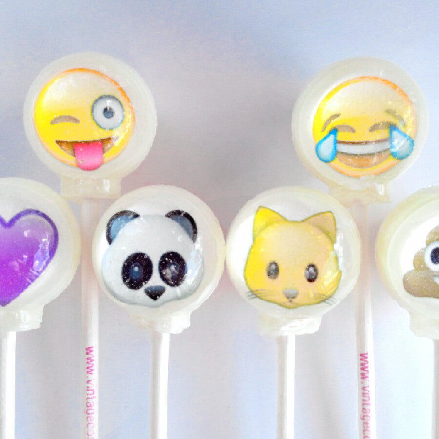 Emoji Lollipops 6-piece set by I Want Candy!