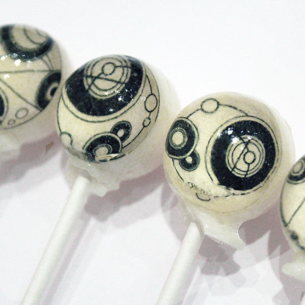 Circular Gallifreyan Lollipops 6-piece set by I Want Candy!