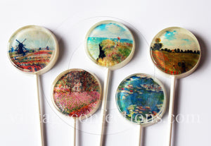Claude Monet Art Lollipops 5-piece set by I Want Candy!