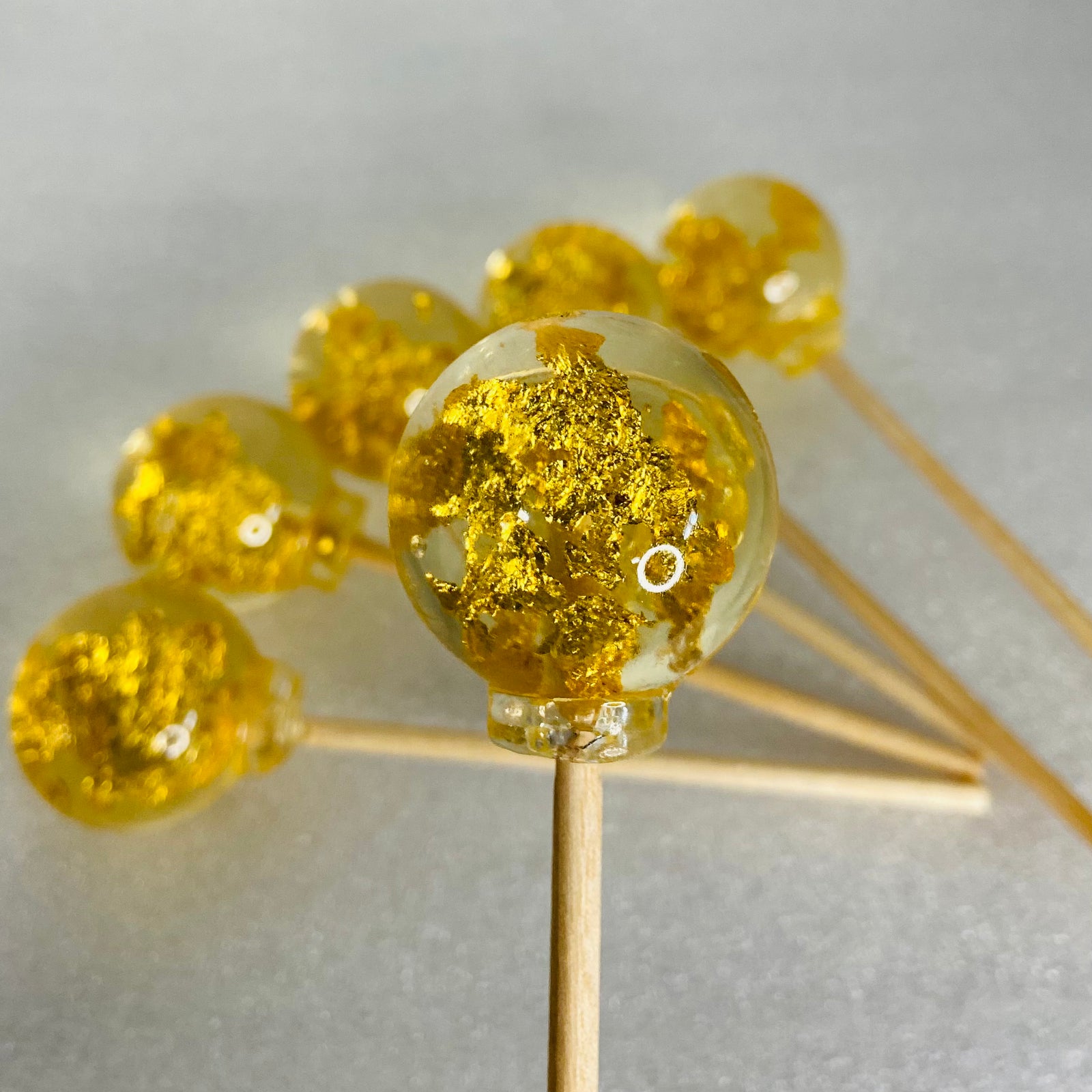 24 Karat Gold or Silver Lollipops 6-piece set by I Want Candy!