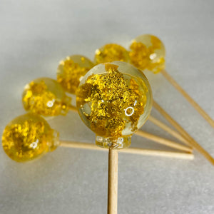 24 Karat Gold or Silver Lollipops 6-piece set by I Want Candy!