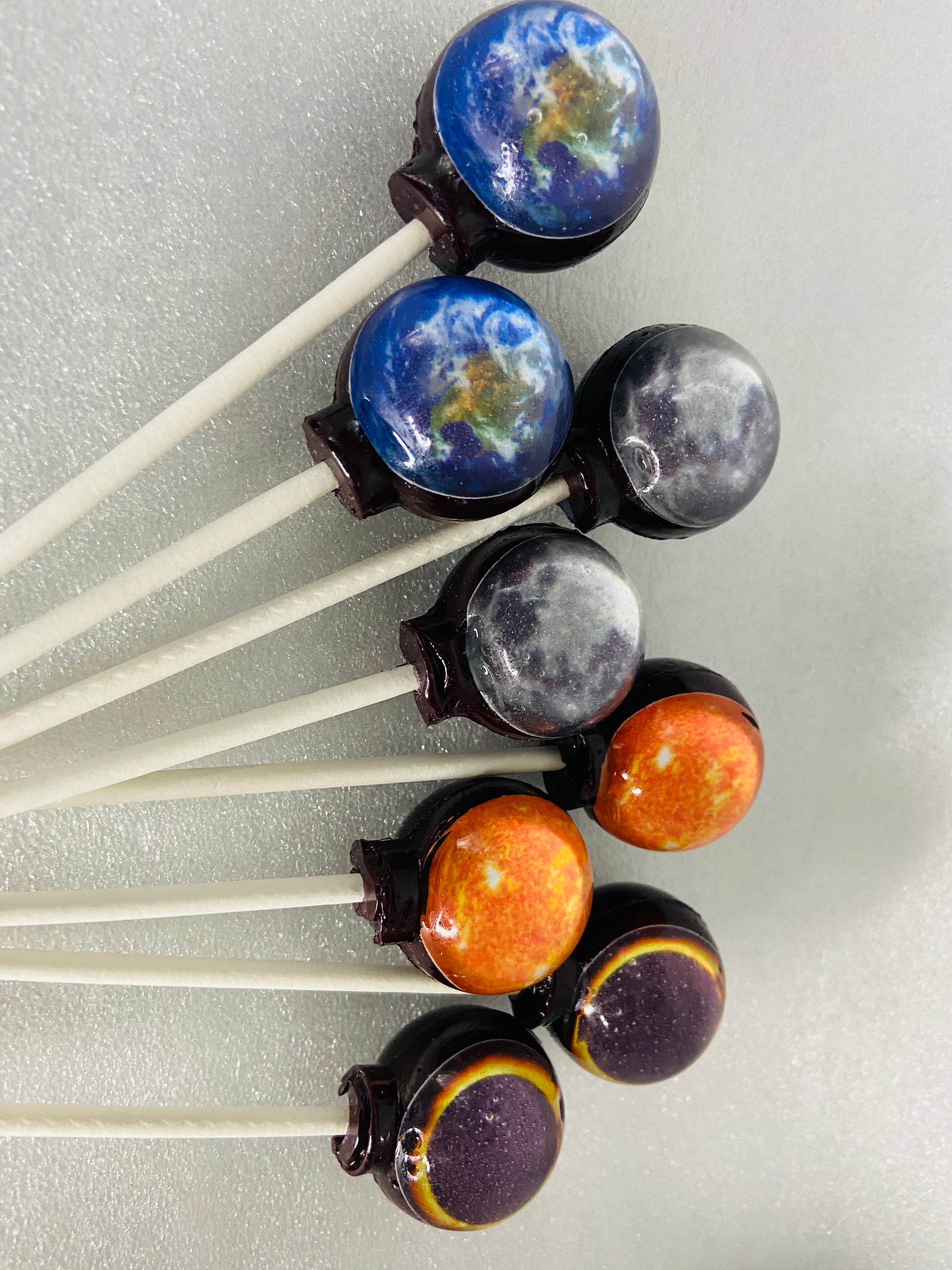 Solar Eclipse 2024 Lollipops 8-piece set by I Want Candy!