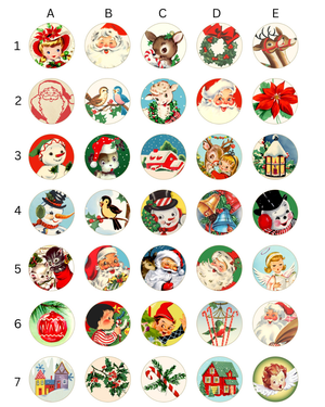 Vintage Christmas Scenes Lollipops 5-piece set by I Want Candy!