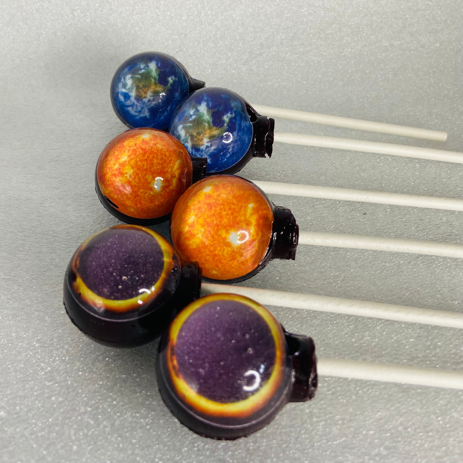 Solar Eclipse 2024 Lollipops 8-piece set by I Want Candy!