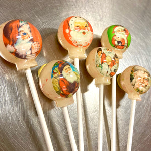 Vintage Santa Lollipops 6-piece set by I Want Candy!