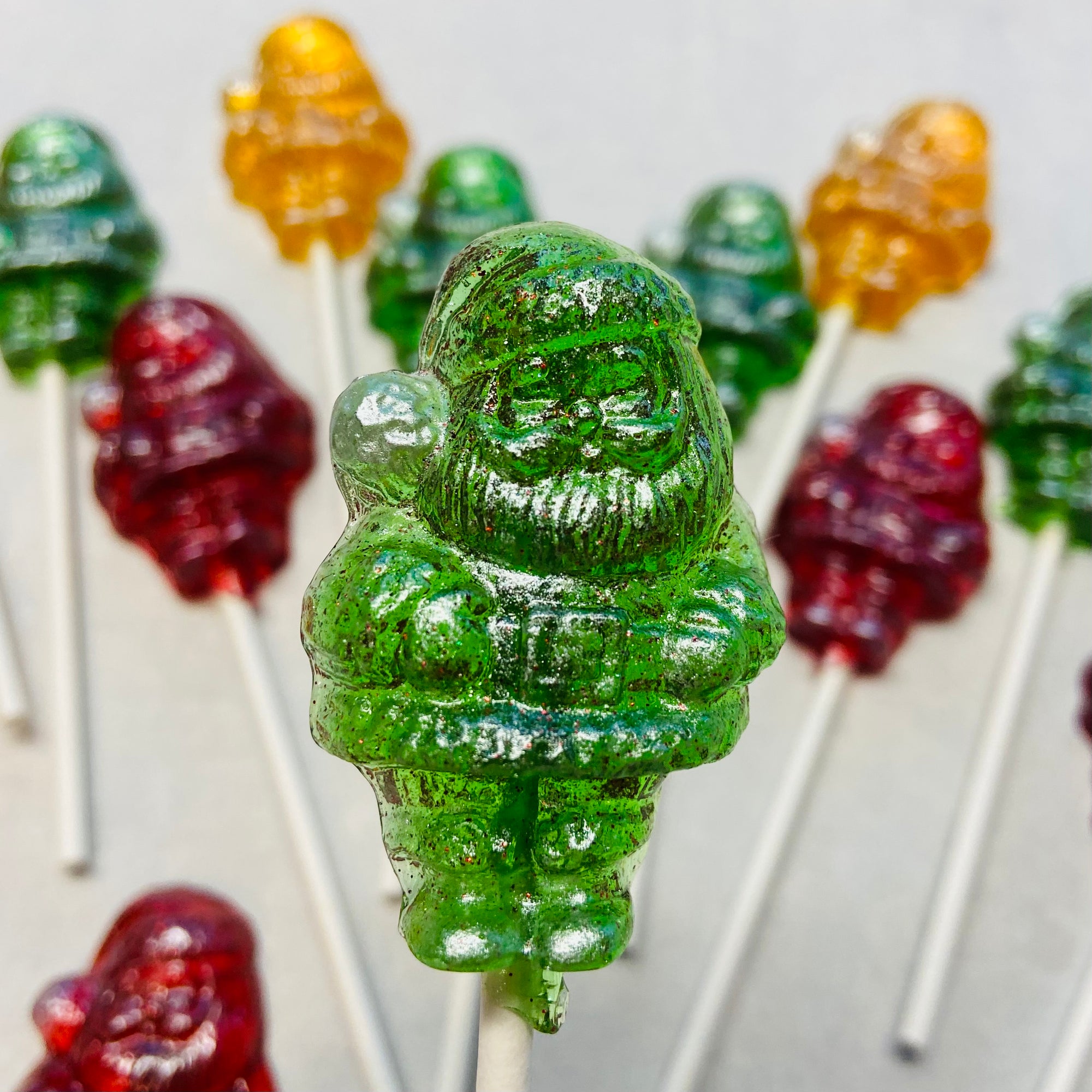 Santa Claus Lollipops 10-piece set by I Want Candy!