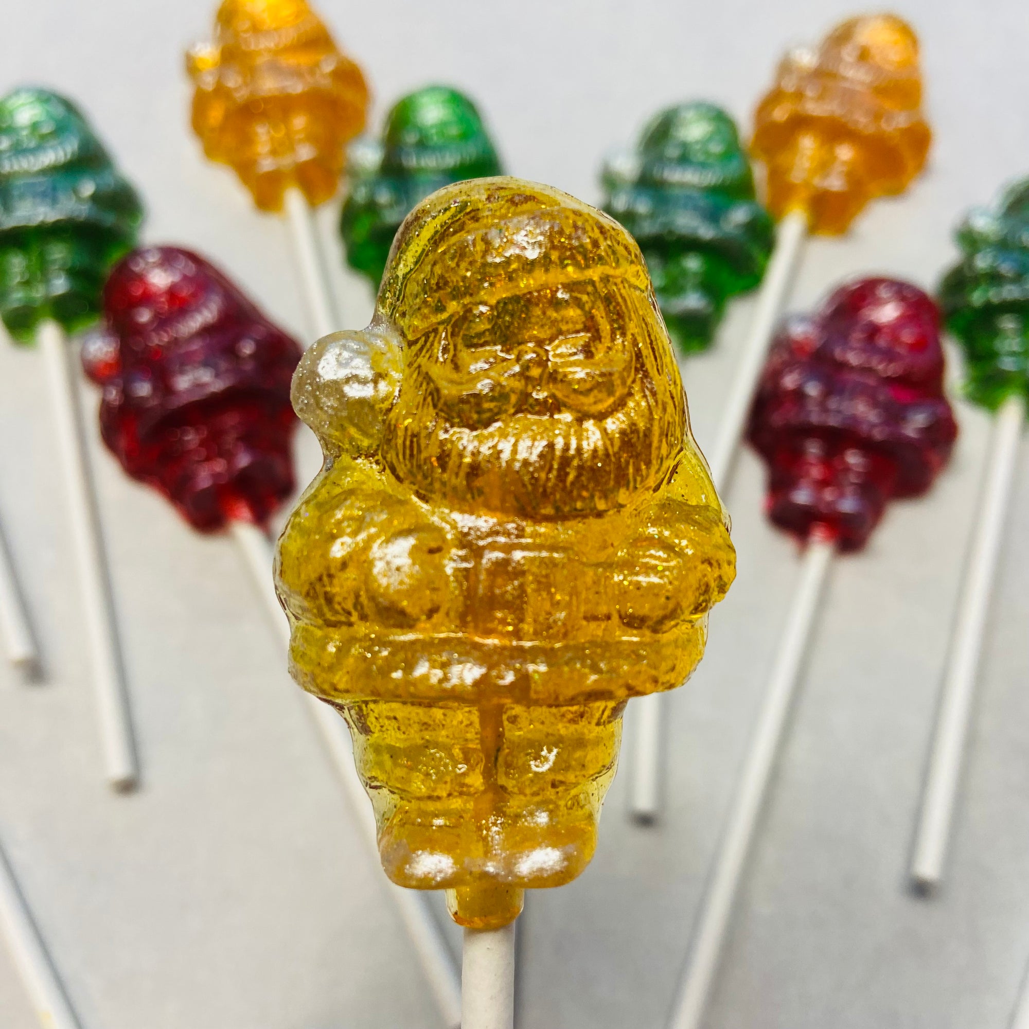 Santa Claus Lollipops 10-piece set by I Want Candy!