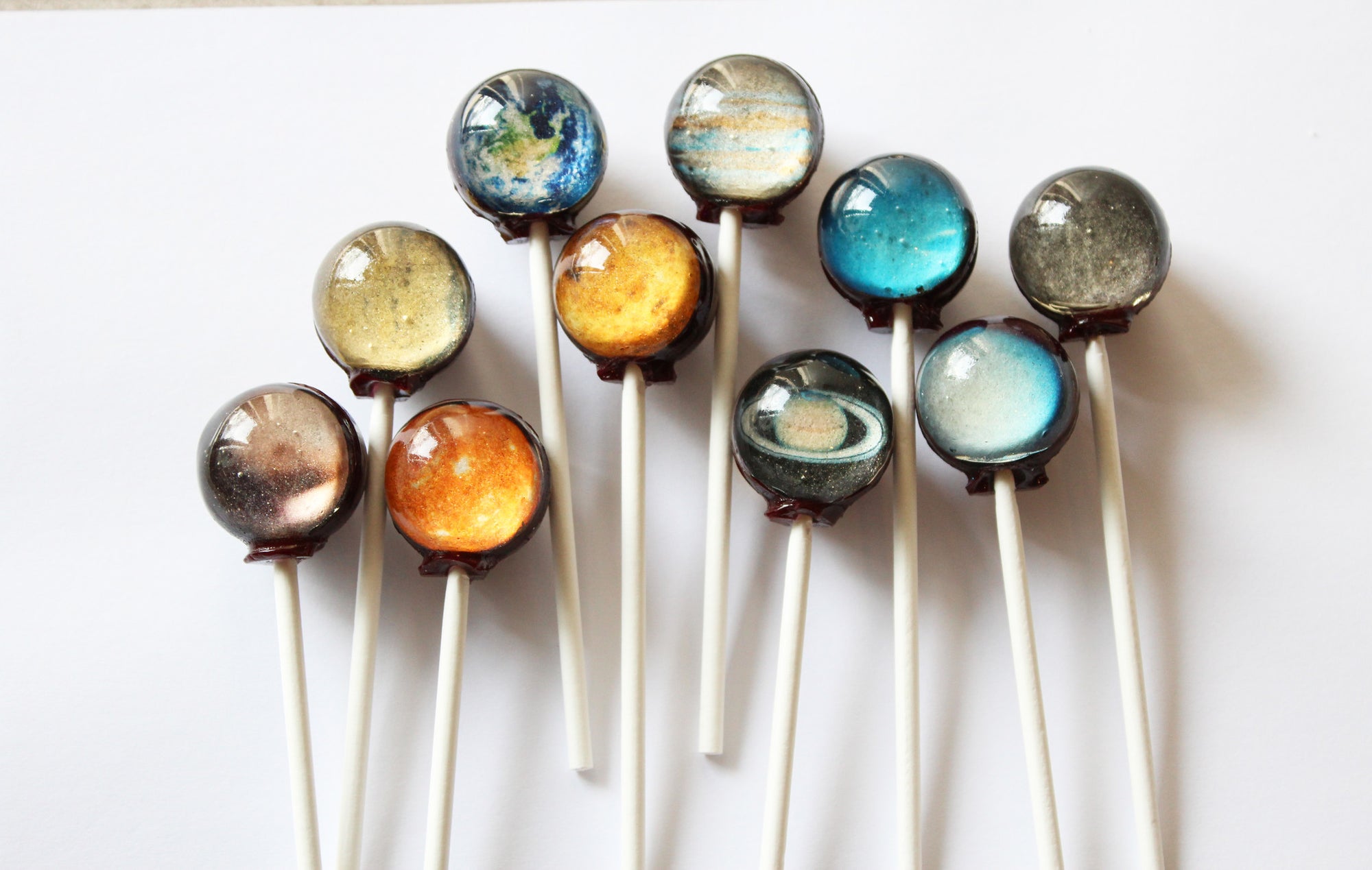 the planets in a lollipop