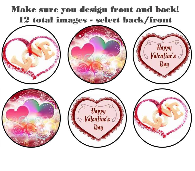 DOUBLE SIDED 2D ball style edible image lollipop