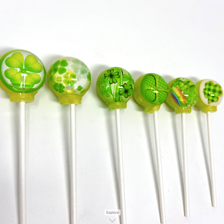 Cute Clover Lollipops 6-piece set by I Want Candy!