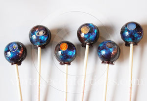 Total Universe Planet 3-D Lollipops® 6-piece set by I Want Candy!