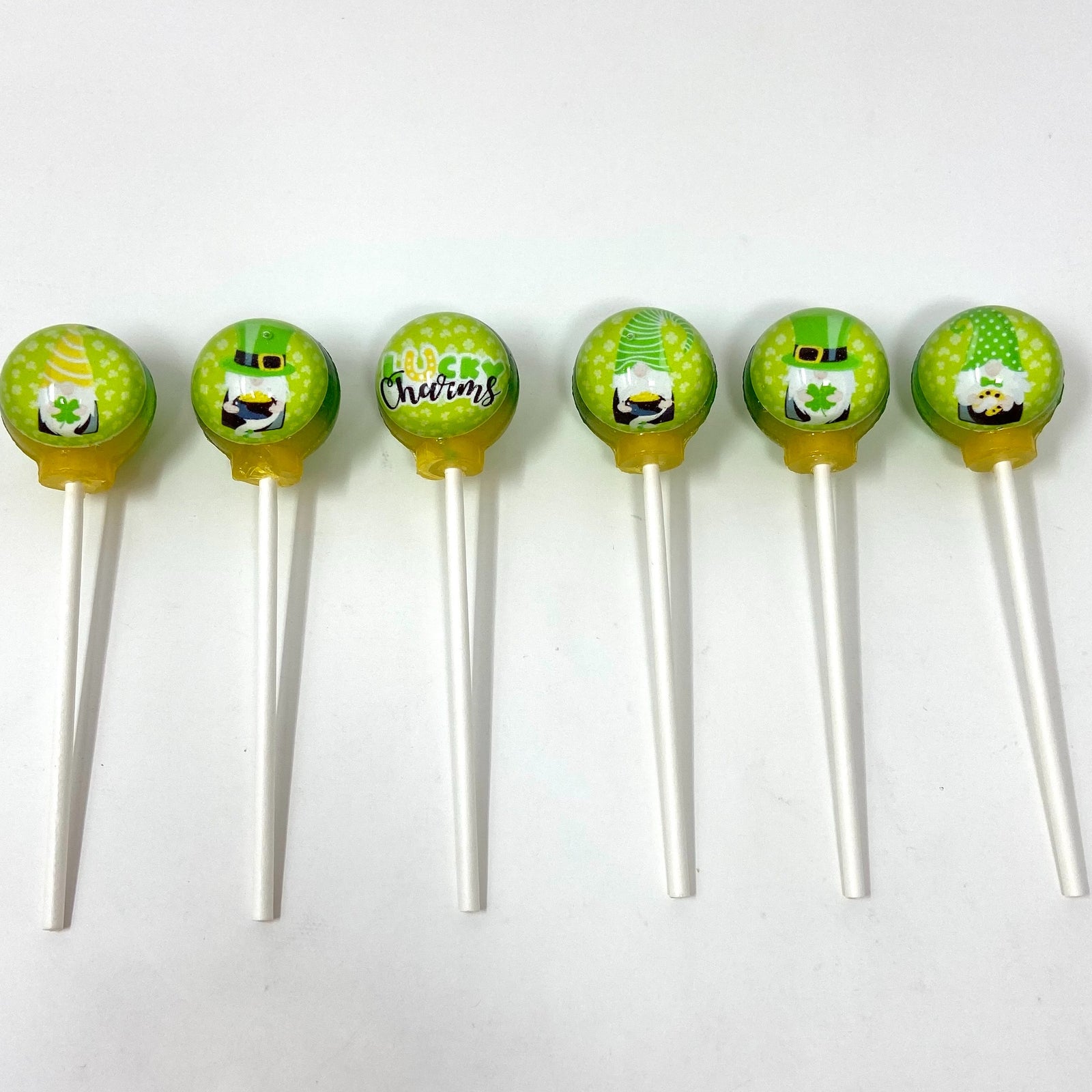 St. Patrick's Gnome Lollipops 6-piece set by I Want Candy!