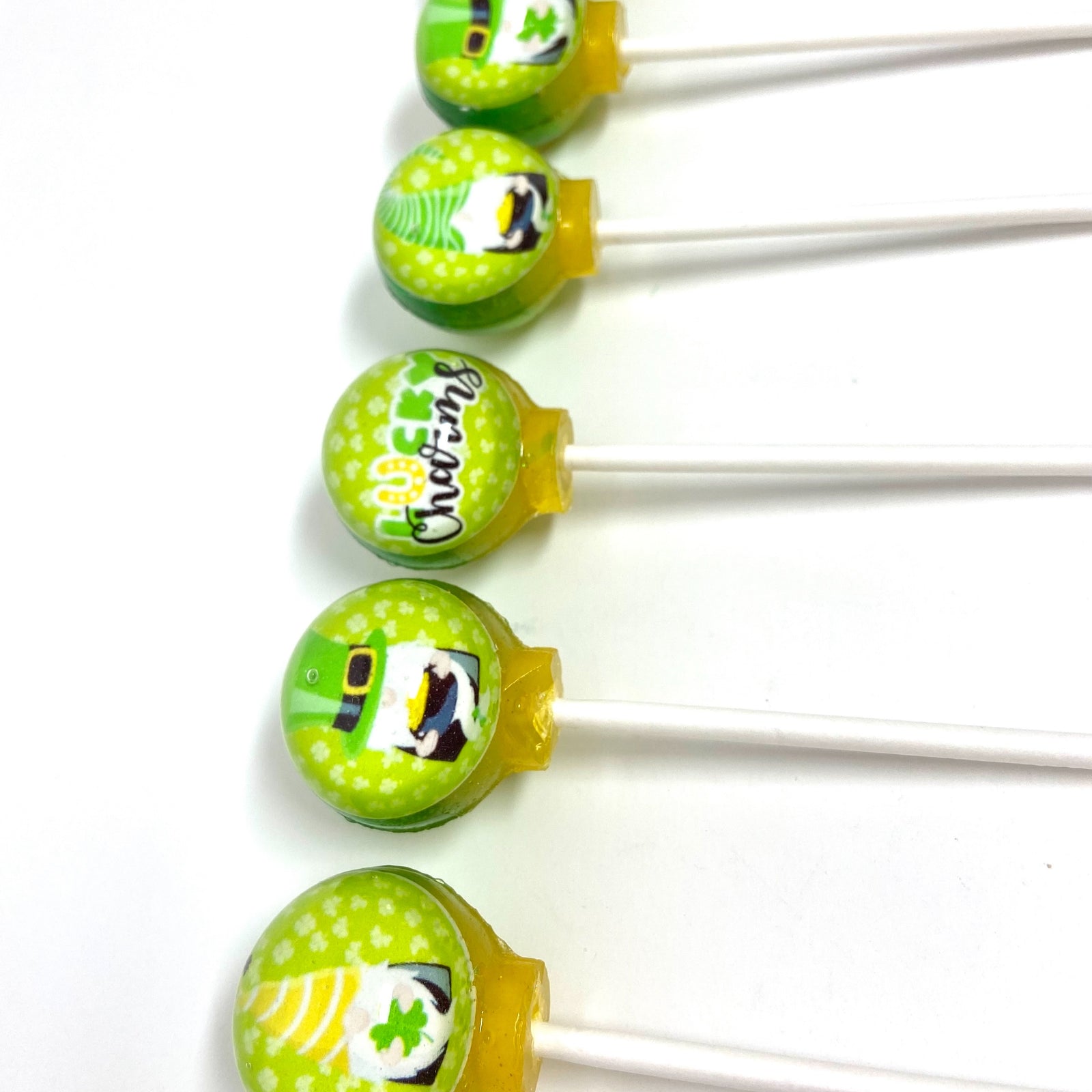 St. Patrick's Gnome Lollipops 6-piece set by I Want Candy!
