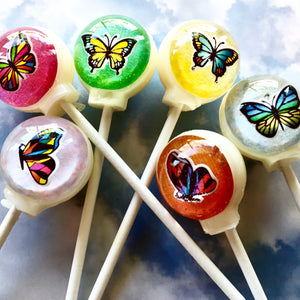 Butterfly 3-D Lollipops 6-piece set by I Want Candy!
