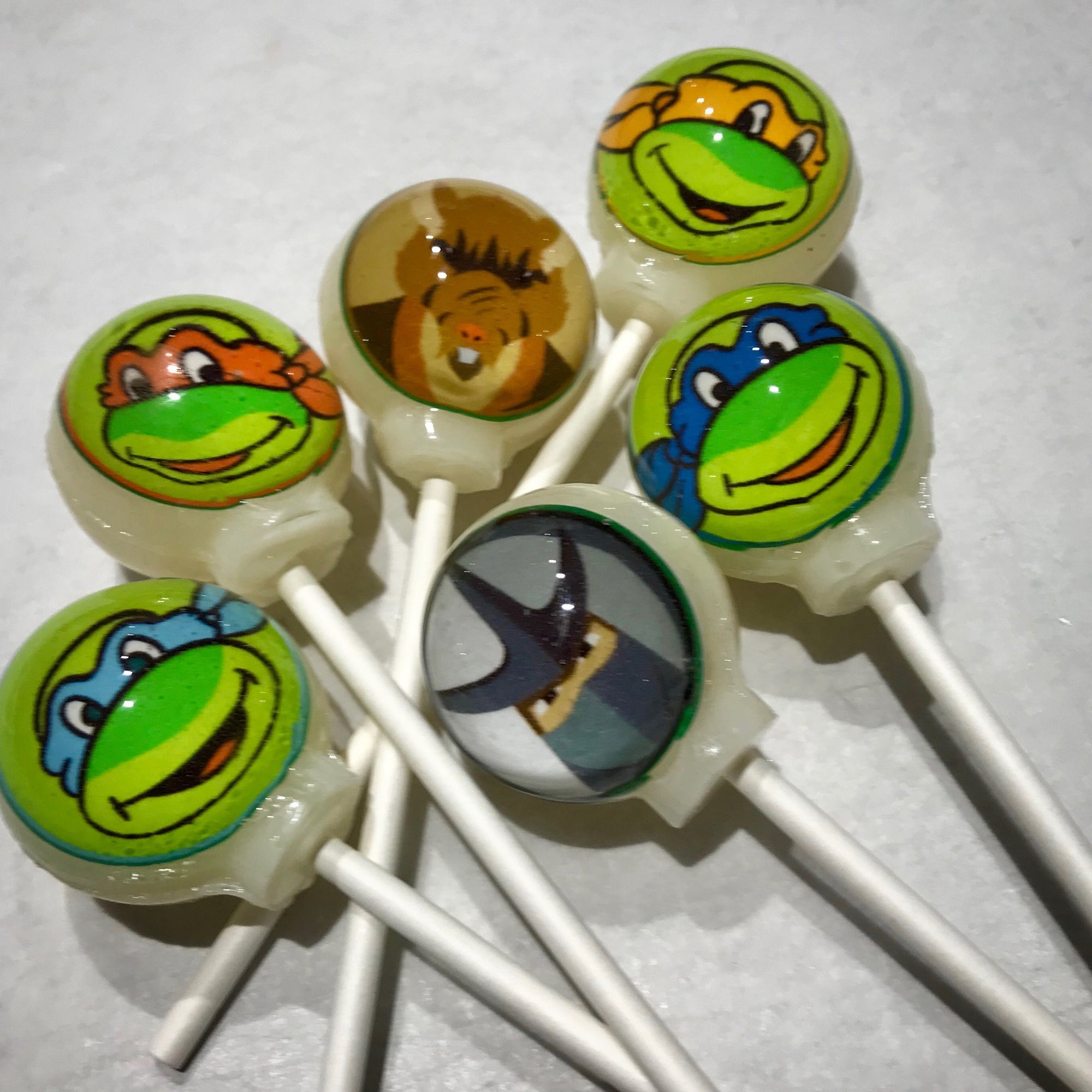 Turtle Power Lollipops 6-piece set by I Want Candy!