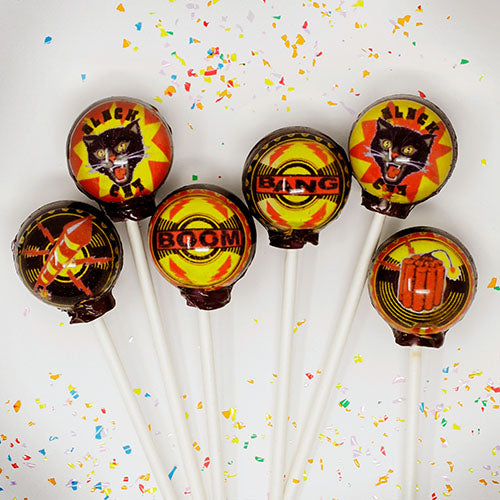 Firecracker Lollipops 6-piece set by I Want Candy!