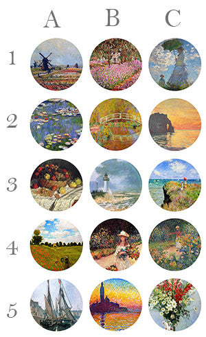 Claude Monet Art Lollipops 5-piece set by I Want Candy!