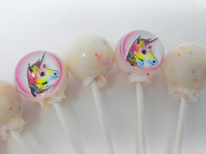 Unicorn Lollipops 6-piece set by I Want Candy!