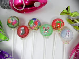 Snow Globe 3-D Lollipops 6-piece set by I Want Candy!