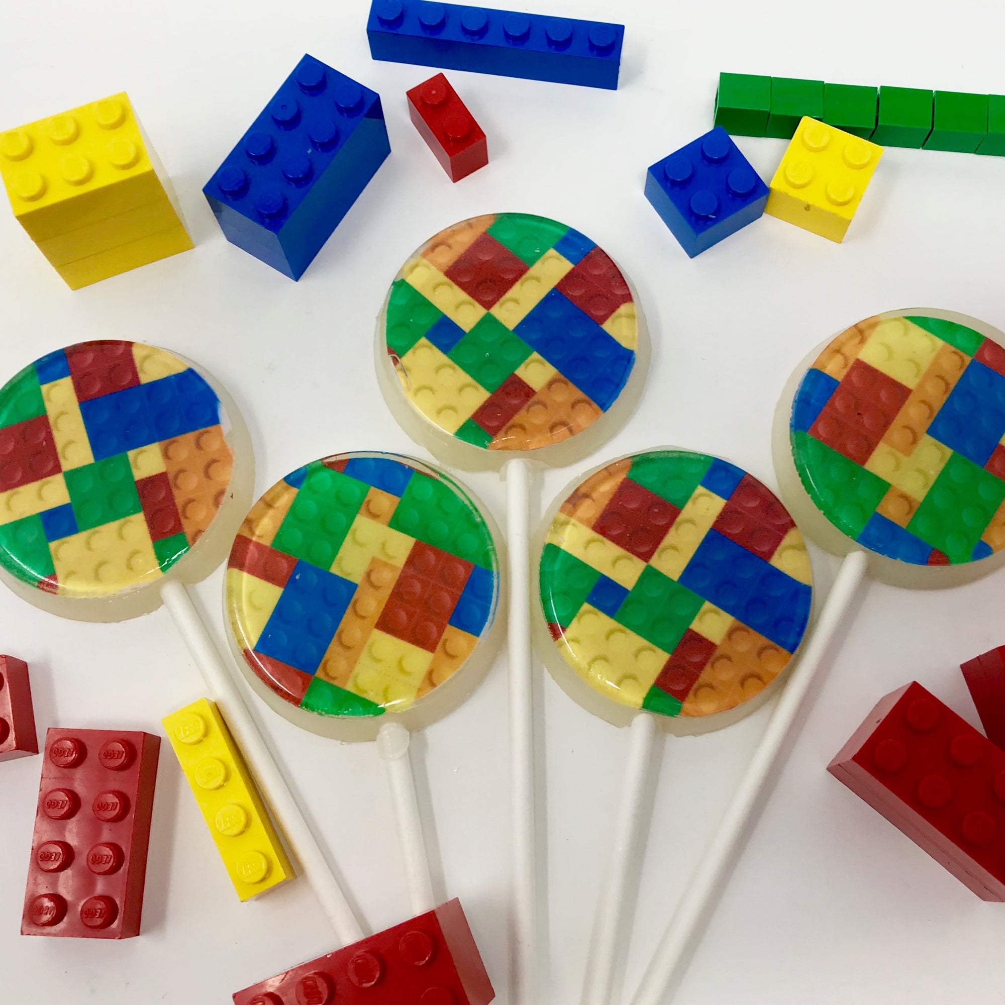 Building Block Lollipops 5-piece set by I Want Candy!
