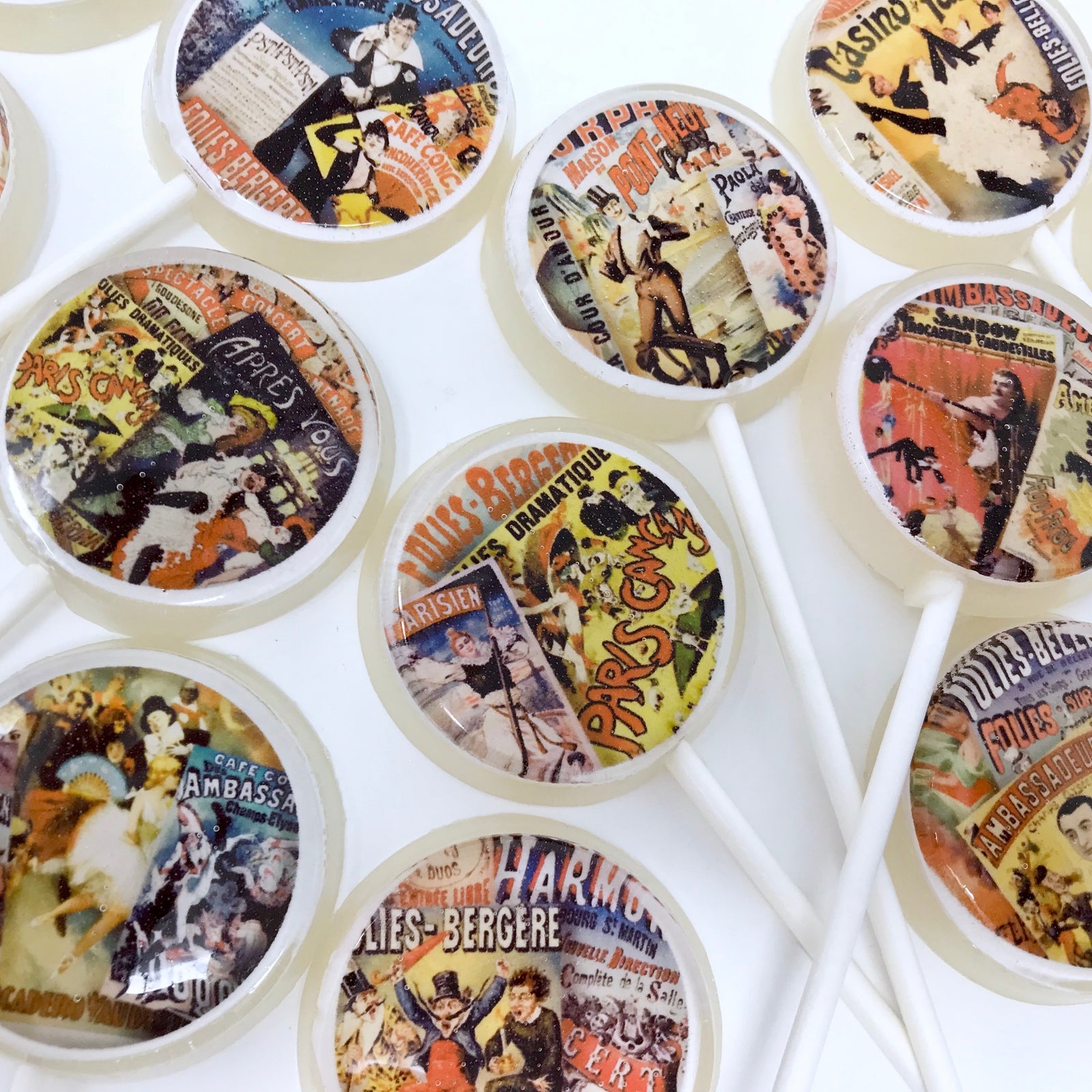 Paris Night Life Lollipops 5-piece set by I Want Candy!