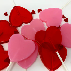 2 1/2 in Heart Lollipop 6-Piece Set