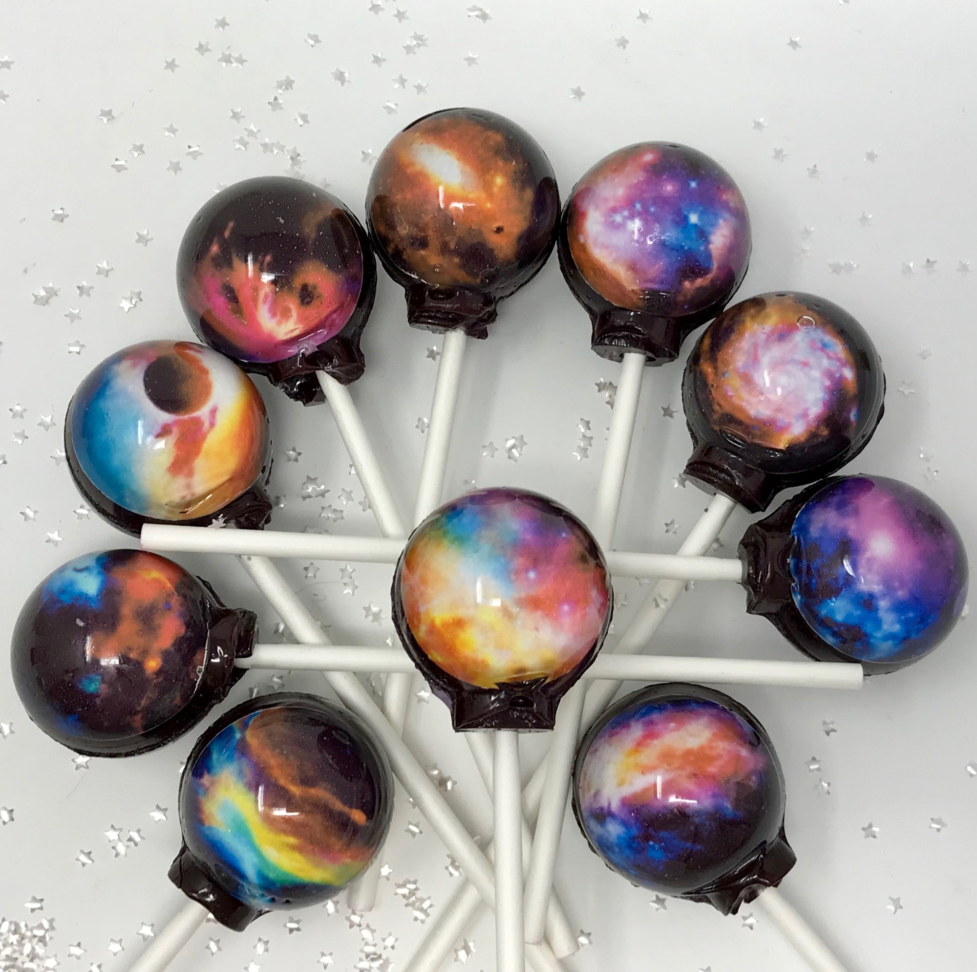 Galaxy Lollipops 10-piece set by I want Candy!
