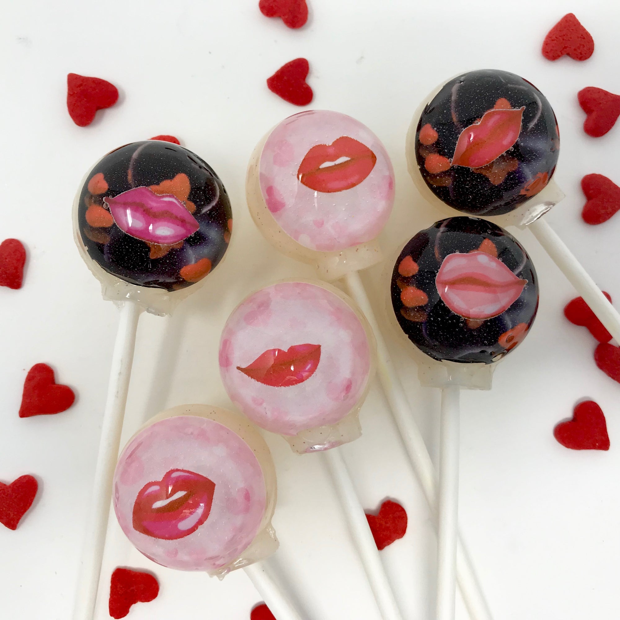 Kiss 3-D Lollipops 6-piece set by I Want Candy!