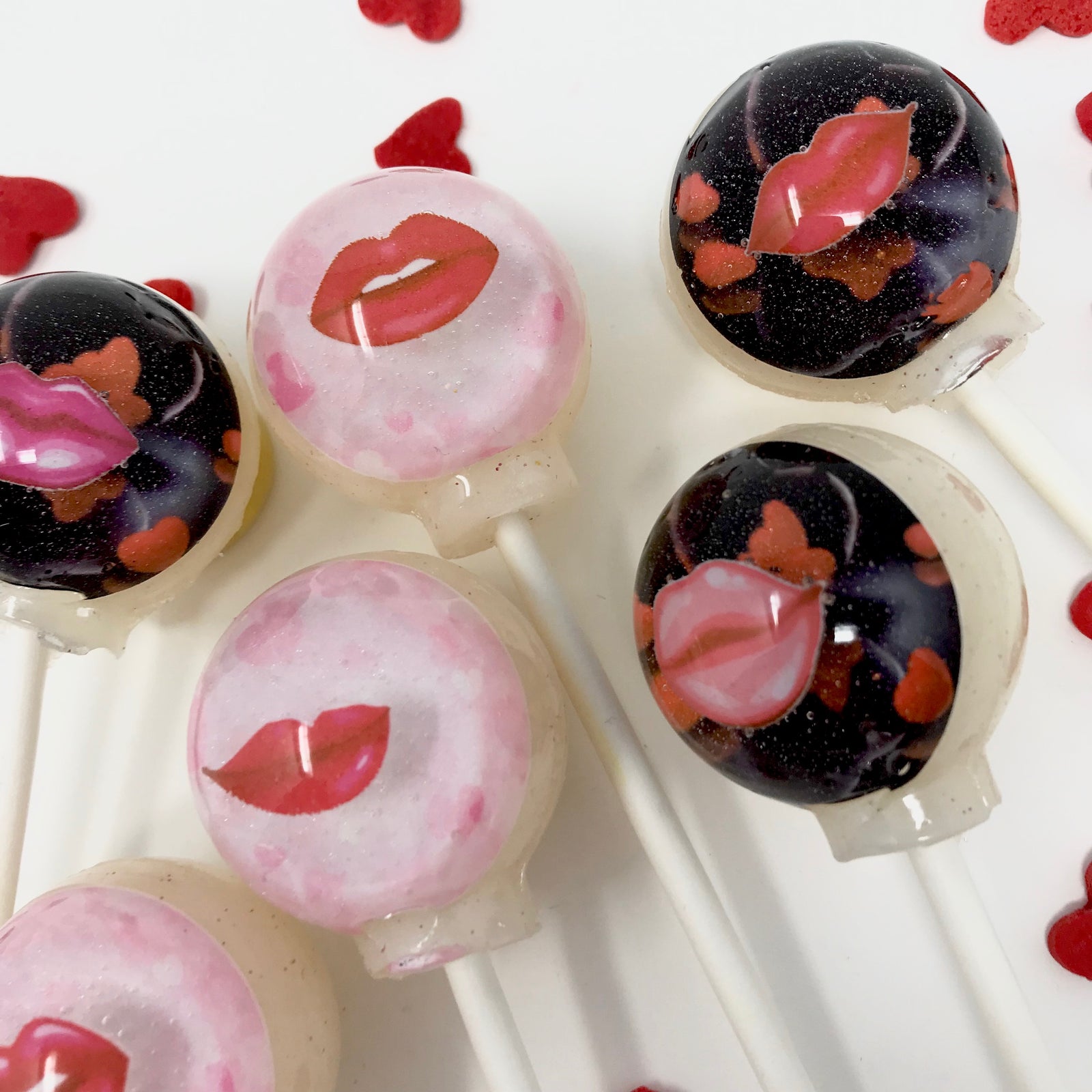 Kiss 3-D Lollipops 6-piece set by I Want Candy!