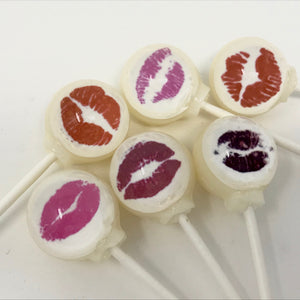 Lipstick Kiss Lollipops 6-piece set by I Want Candy!