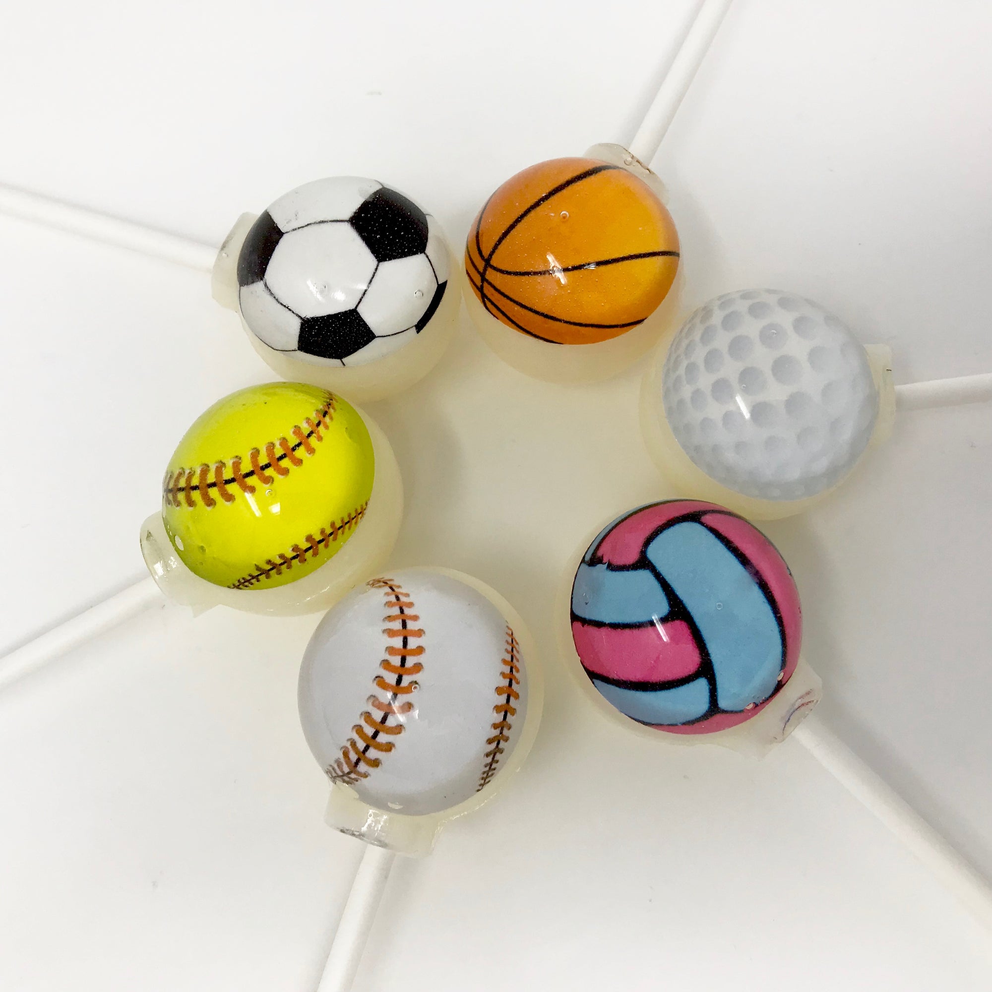 Go Sports Go Lollipops 6-piece set by I Want Candy!