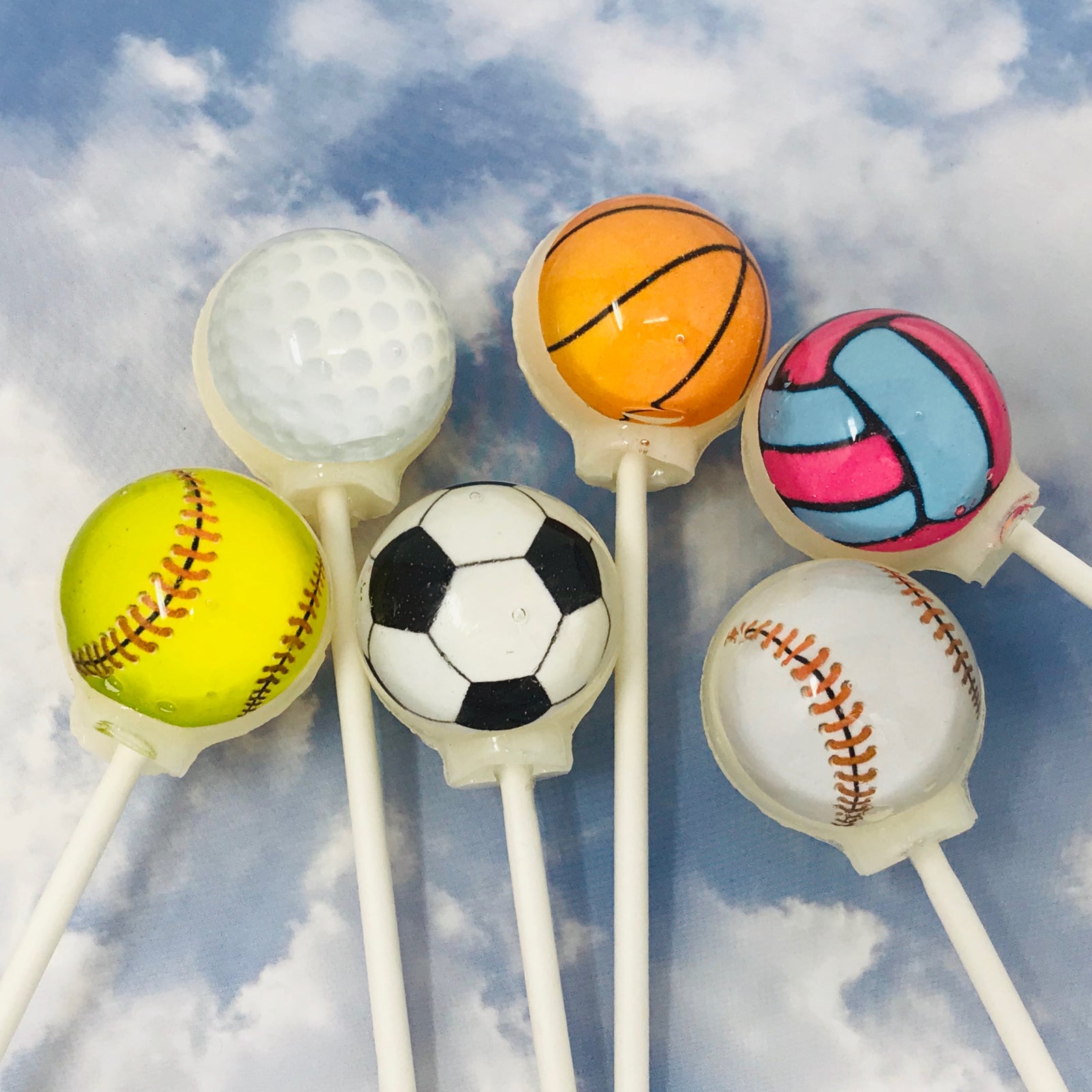 Go Sports Go Lollipops 6-piece set by I Want Candy!