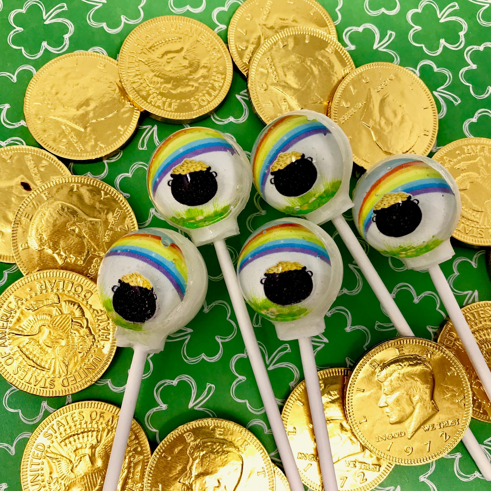 Pot of Gold 3D Lollipop 6-piece set by I Want Candy!