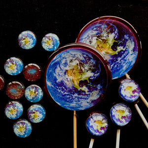 Mega Flat Style Planet Lollipops® 1-piece by I Want Candy!