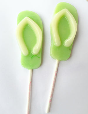 Flip Flop Shaped Lollipops 6-piece set by I Want Candy!