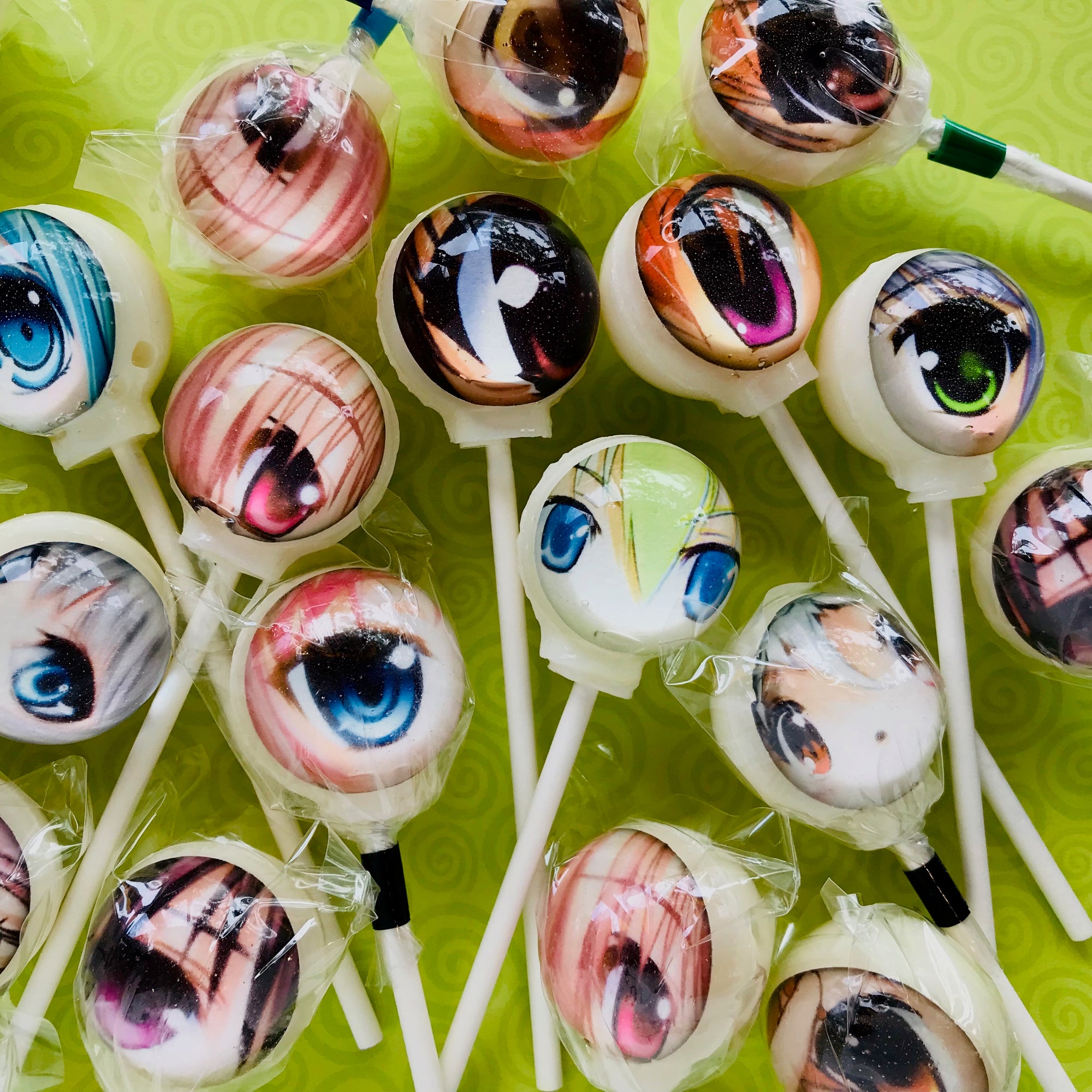 Anime Eye Lollipops 6-piece set by I Want Candy!