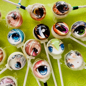 Anime Eye Lollipops 6-piece set by I Want Candy!