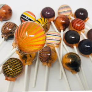 Halloween and Fall Funky Pattern and Color Lollipops 6-piece set by I Want Candy!