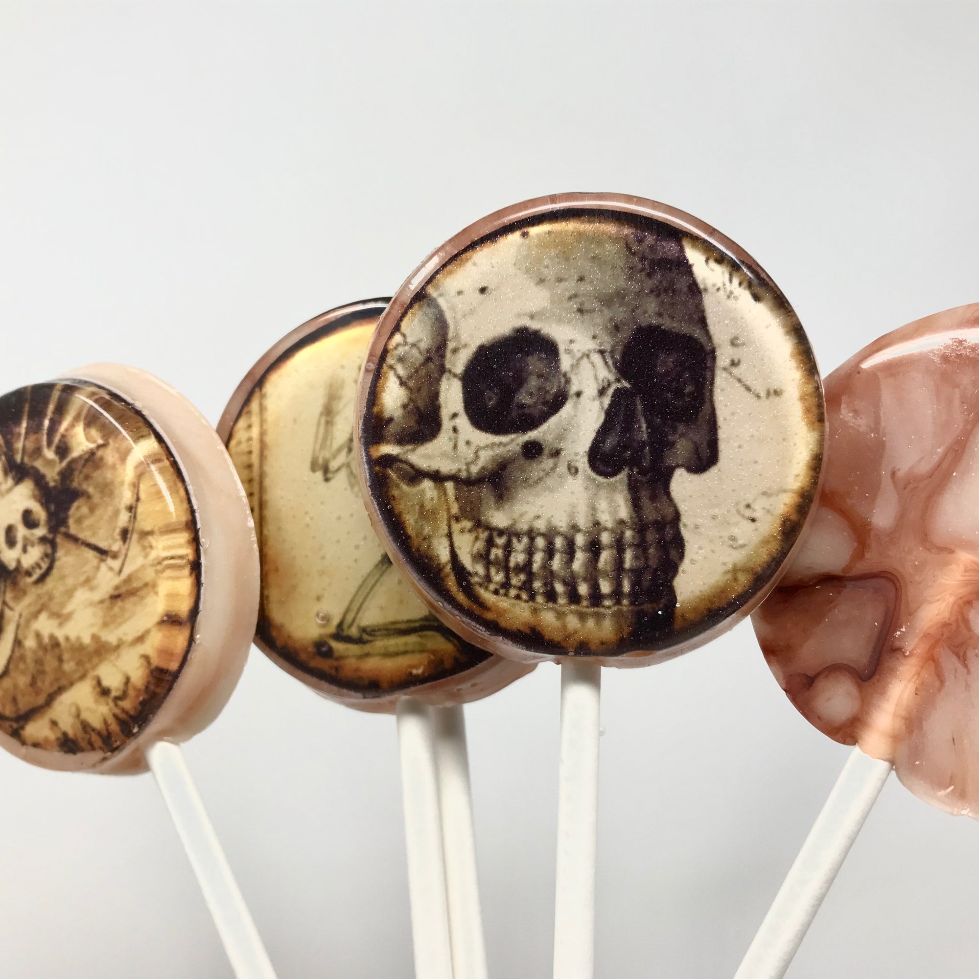 Gruesome Skeleton Lollipops 5-piece set by I Want Candy!