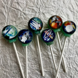 Cosmic Space Craft Lollipops 6-piece set by I Want Candy!