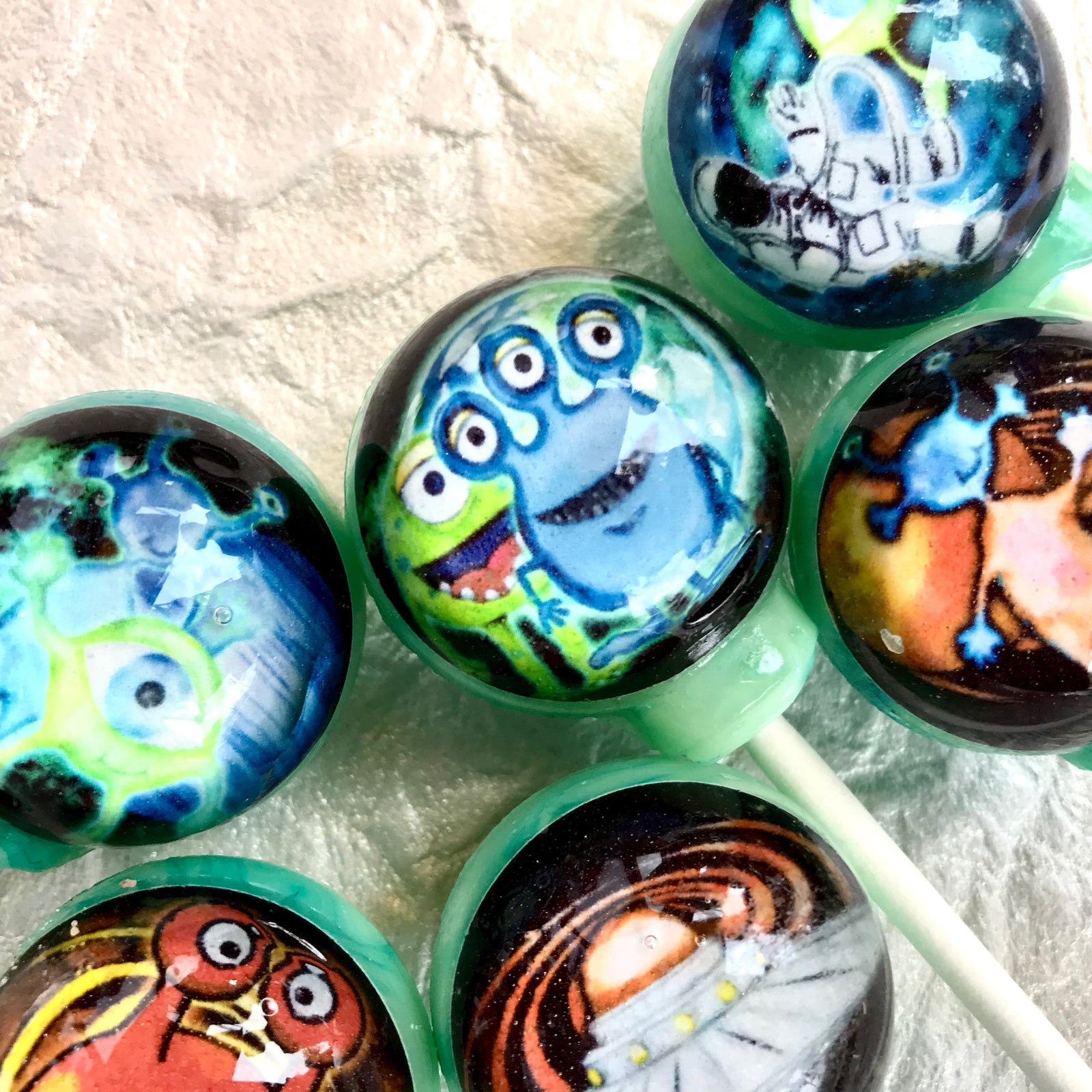 Cosmic Aliens Lollipops 6-piece set by I Want Candy!