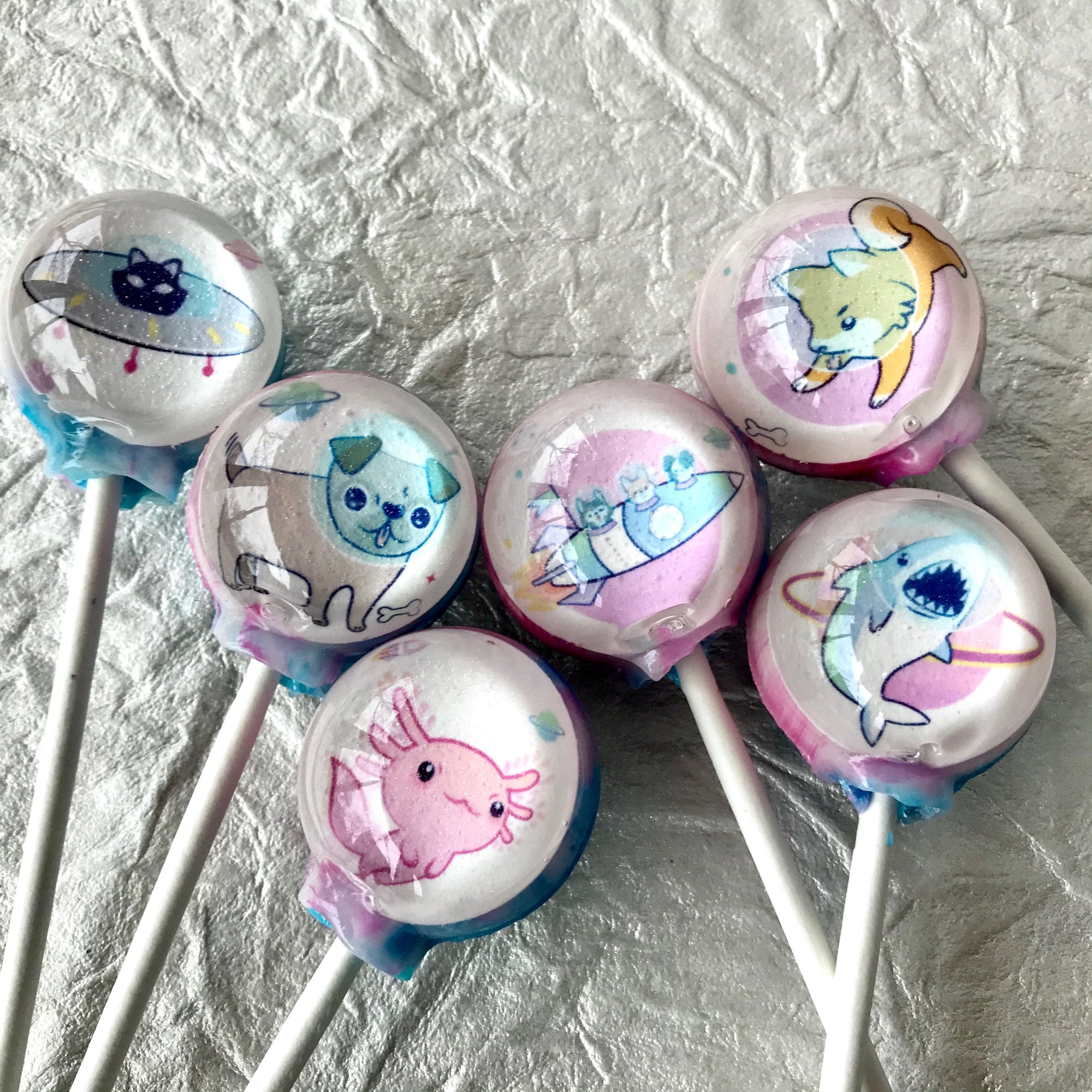 Galaxy of Critter Lollipops 5 or 6-piece set by I Want Candy!