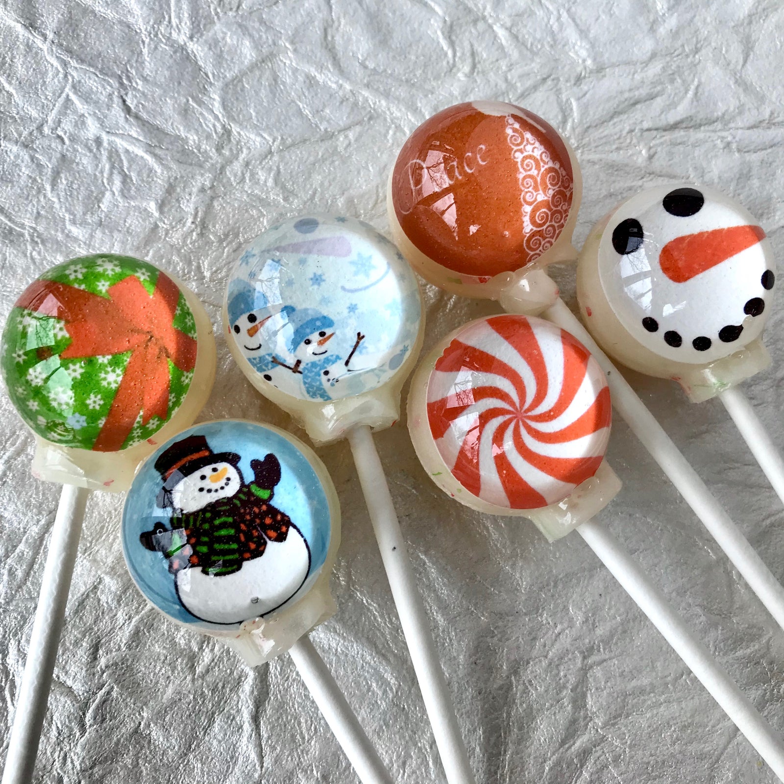 Winter Wonderland Lollipop 6-piece set by I Want Candy!