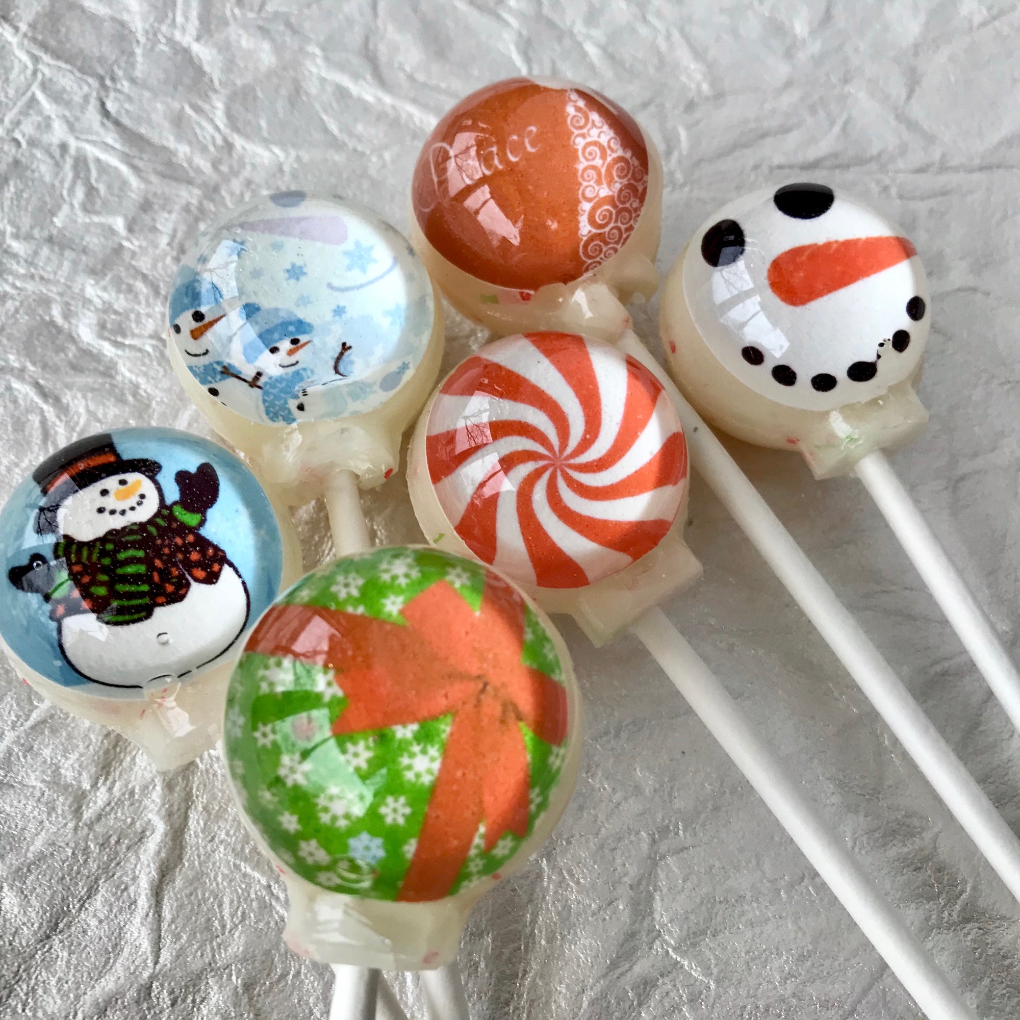 Winter Wonderland Lollipop 6-piece set by I Want Candy!