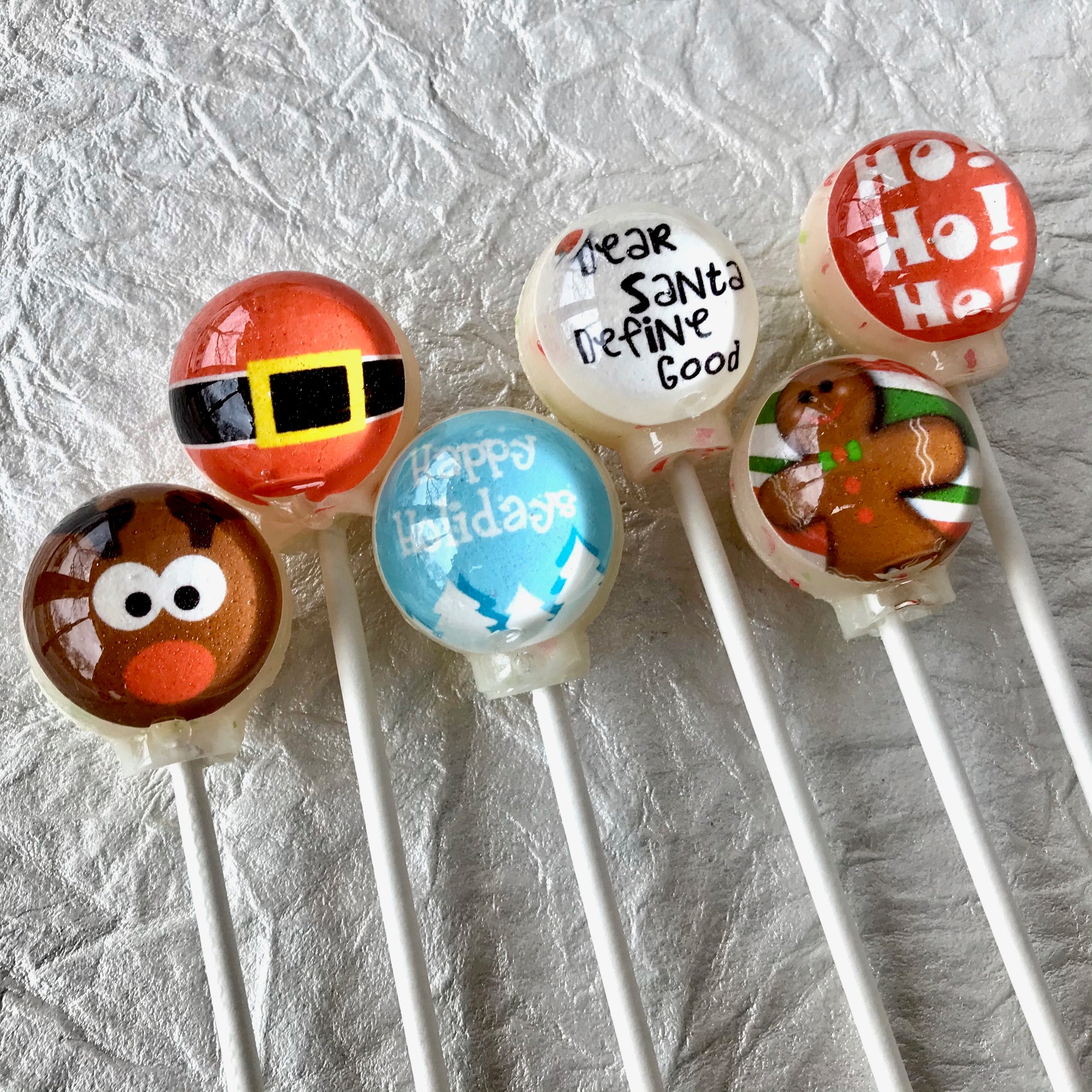 HO! HO! HO! Lollipops 6-piece set by I Want Candy!