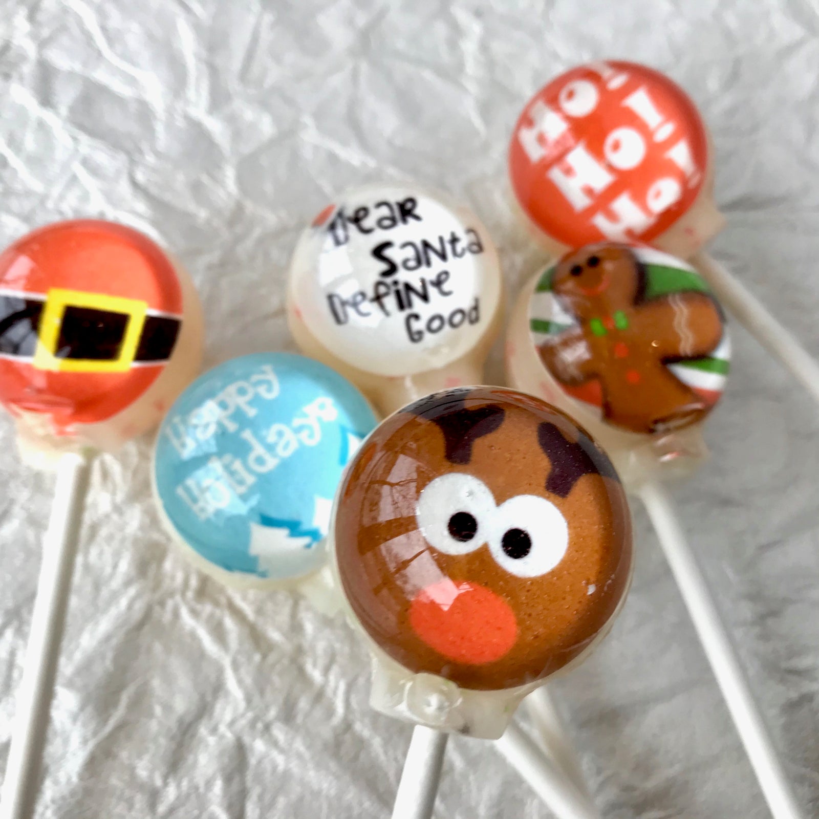 HO! HO! HO! Lollipops 6-piece set by I Want Candy!