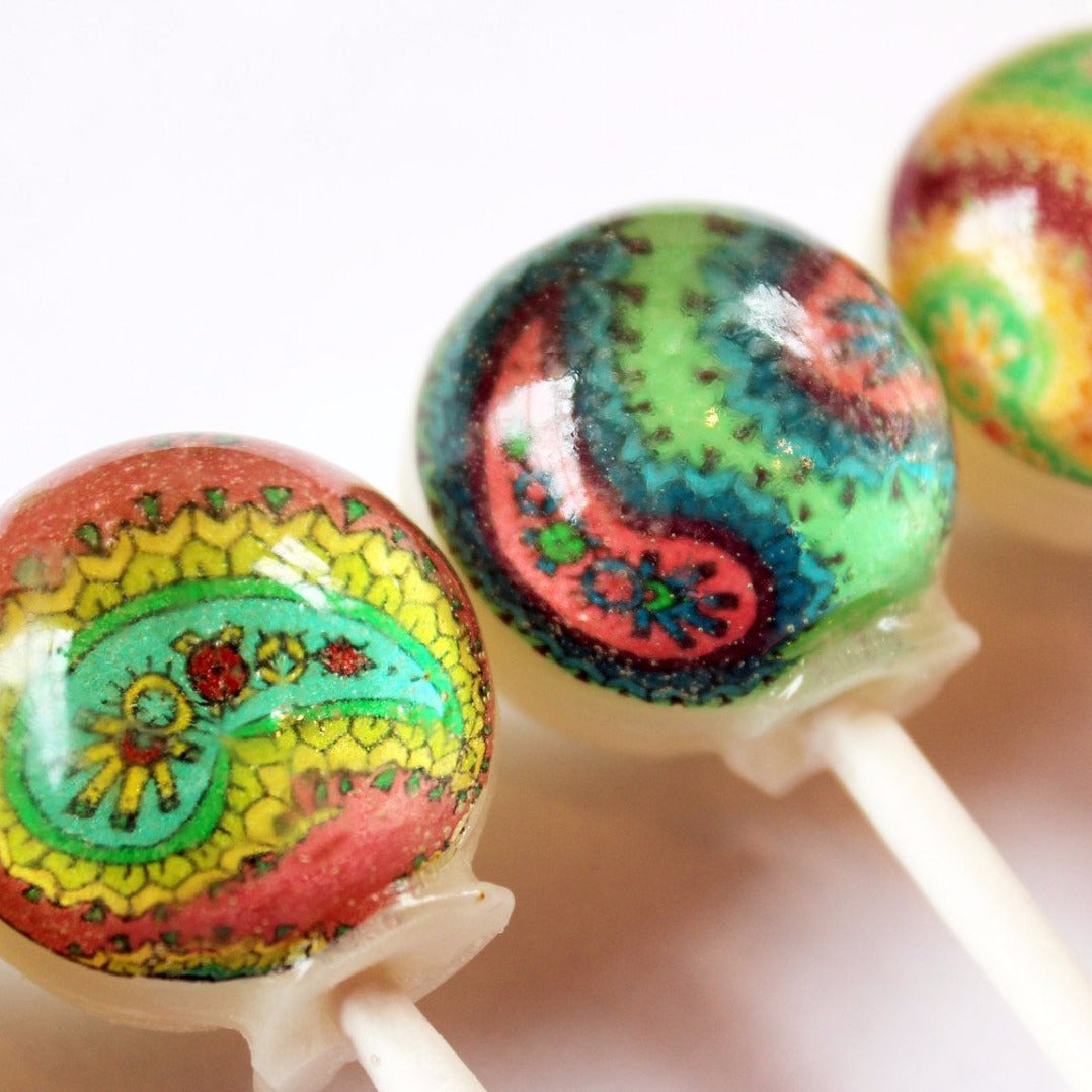 Paisley Lollipops 6-piece set by I Want Candy!