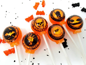 Spooky Halloween Seal Lollipops 6-piece set by I Want Candy!