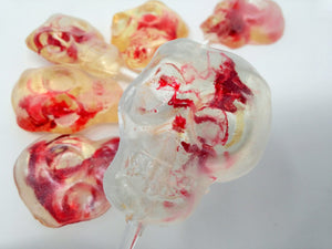 Bloody Skull Halloween Lollipops 6-piece set by I Want Candy!