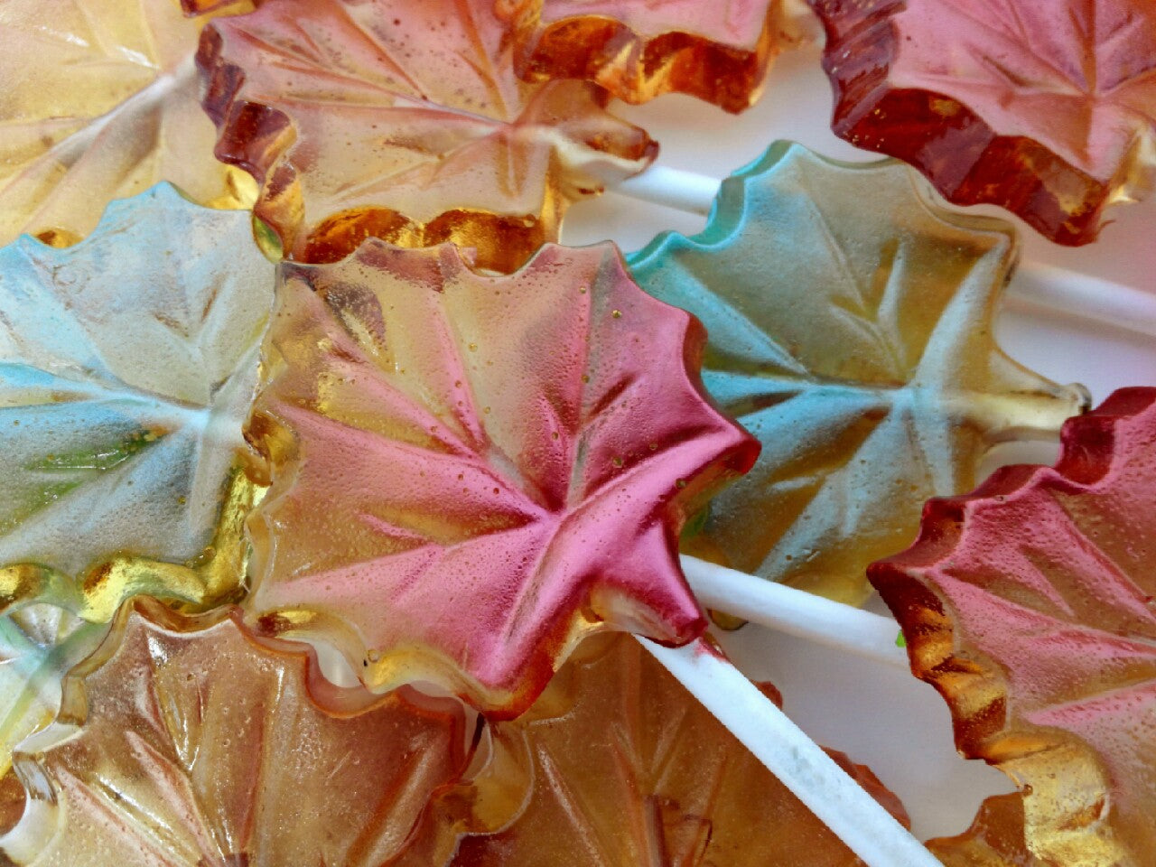 Fall Leaf Lollipops 12-piece set by I Want Candy!